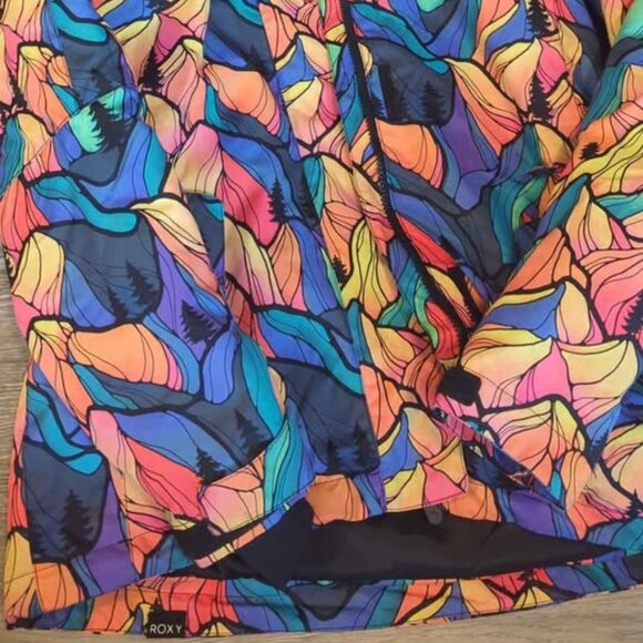 Roxy Snowboard Jacket -xs womens- Outdoor Pattern - Snow Winter Ski - Picture 2 of 5